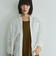 ノーカラーダブルカフスブラウス≪洗濯機で洗える≫