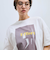 配色フォトプリントTシャツ≪手洗い可能≫