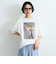 配色フォトプリントTシャツ≪手洗い可能≫