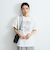配色フォトプリントTシャツ≪手洗い可能≫