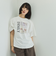 配色フォトプリントTシャツ≪手洗い可能≫