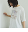 配色フォトプリントTシャツ≪手洗い可能≫