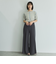 【汗染み防止】フロントギャザーイージーパンツ≪セットアップ対応/洗濯機で洗える≫