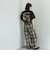 カラミチェックパンツ≪手洗い可能≫