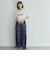 カラミチェックパンツ≪手洗い可能≫