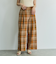 カラミチェックパンツ≪手洗い可能≫