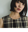 カラミチェックプルブラウス≪手洗い可能≫