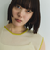 麻タッチ配色ニットノースリトップス≪手洗い可能≫