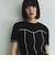 カットリブハイショクステッチTシャツ≪手洗い可能≫