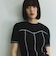 カットリブハイショクステッチTシャツ≪手洗い可能≫