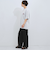 ウェーブパイピングワイドパンツ≪手洗い可能≫