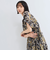 ペイズリー柄スモックシャツワンピース≪手洗い可能≫