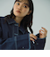 フラップポケットショートデニムブルゾン≪手洗い可能≫