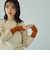カラーカフスリットニットプルオーバー≪手洗い可能≫