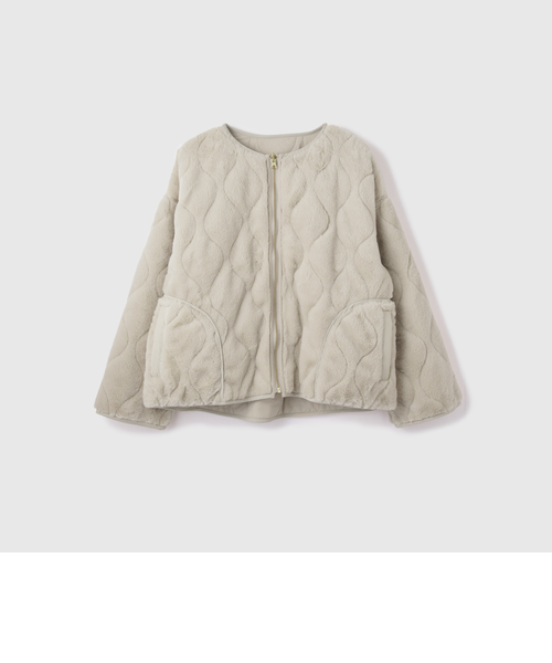 ひょうたんキルトリバーシブルZIPジャケット｜ビッキーの通販｜&mall