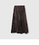 ワッシャーマットサテンプリーツスカート≪手洗い可能≫