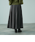 ワイドプリーツスリットスカート≪手洗い可能≫