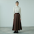 ワイドプリーツスリットスカート≪手洗い可能≫