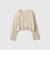 テープヤーンショート丈カーディガン