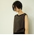 ダイヤジャガードノースリーブニット