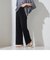 【socolla】【新色追加】楊柳プリーツストレートパンツ≪手洗い可能≫