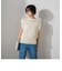 【socolla】インナー付き透かし編みロゴニットベスト≪手洗い可能≫