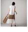 【socolla】バイカラープリーツスカート≪洗濯機で洗える≫