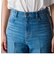 【socolla】WATER LESS DENIMサイドラインパンツ≪洗濯機で洗える≫