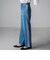 【socolla】WATER LESS DENIMサイドラインパンツ≪洗濯機で洗える≫