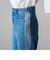 【socolla】WATER LESS DENIMサイドラインパンツ≪洗濯機で洗える≫
