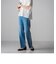 【socolla】WATER LESS DENIMサイドラインパンツ≪洗濯機で洗える≫