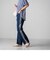 【socolla】WATER LESS DENIMサイドラインパンツ≪洗濯機で洗える≫