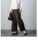 【socolla】2022AW 楊柳プリーツストレートパンツ≪手洗い可能≫