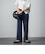 【socolla】2022AW 楊柳プリーツストレートパンツ≪手洗い可能≫
