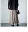 レトロジャガードサイドラインニットパンツ≪手洗い可能≫