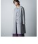 ウールライクメルトンジャージノーカラーコート