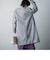 ウールライクメルトンジャージノーカラーコート