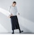 カットジョーゼットフロントベンツストレートスカート≪セットアップ対応/手洗い可能≫