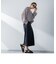 カットジョーゼットフロントベンツストレートスカート≪セットアップ対応/手洗い可能≫
