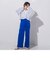 【ECOBLUE】ベイカーディテールワイドパンツ≪洗える≫