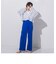 【ECOBLUE】ベイカーディテールワイドパンツ≪洗える≫