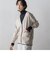 【WEB限定】配色ラインVネックカーディガン≪手洗い可能≫