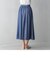 【WEB限定カラーあり】シャンブレー異素材ドッキングスカート≪セットアップ対応≫