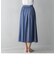 【WEB限定カラーあり】シャンブレー異素材ドッキングスカート≪セットアップ対応≫