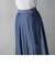 【WEB限定カラーあり】シャンブレー異素材ドッキングスカート≪セットアップ対応≫