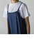 デニムキャミソールワンピース≪洗濯機で洗える≫