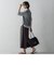 2WAYジョーゼットランダムタックスカート≪セットアップ対応/洗濯機で洗える≫