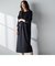 異素材ドッキングジャージワンピース≪洗濯機で洗える≫