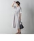 ウエストドロストドッキングワンピース≪洗濯機で洗える≫
