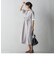 ウエストドロストドッキングワンピース≪洗濯機で洗える≫